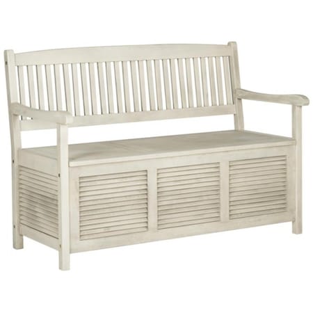Safavieh Brisbane Bench- White - 35.2 x 24 x 50 in. PAT7017C